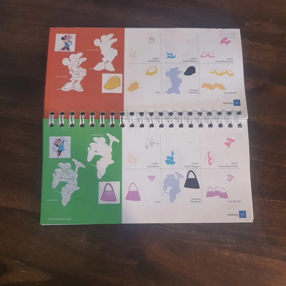 Disney Mickey Friends Cricut Cartridge with‎ Overlay Manual 290382 Scrapbooking